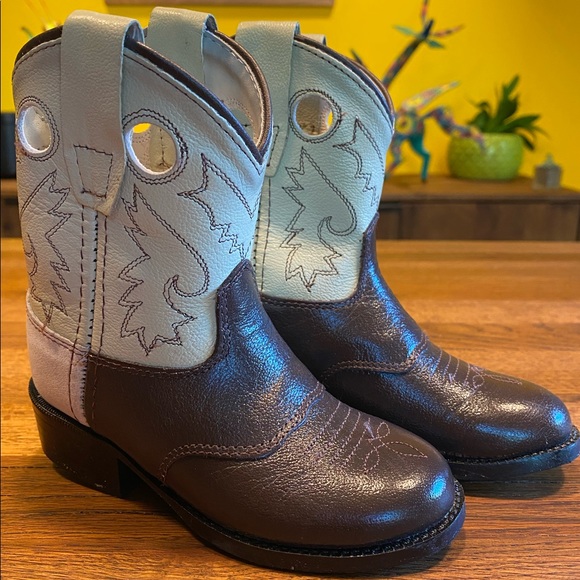 Old West toddler cowboy boots. Never worn, in box - Picture 1 of 8